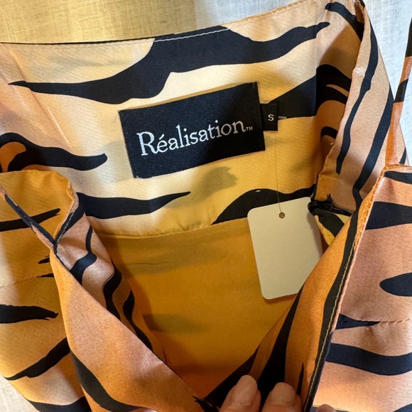 Réalisation Par Tiger Print Mini Slip Dress – Size S ✨ - Picture 4 of 10